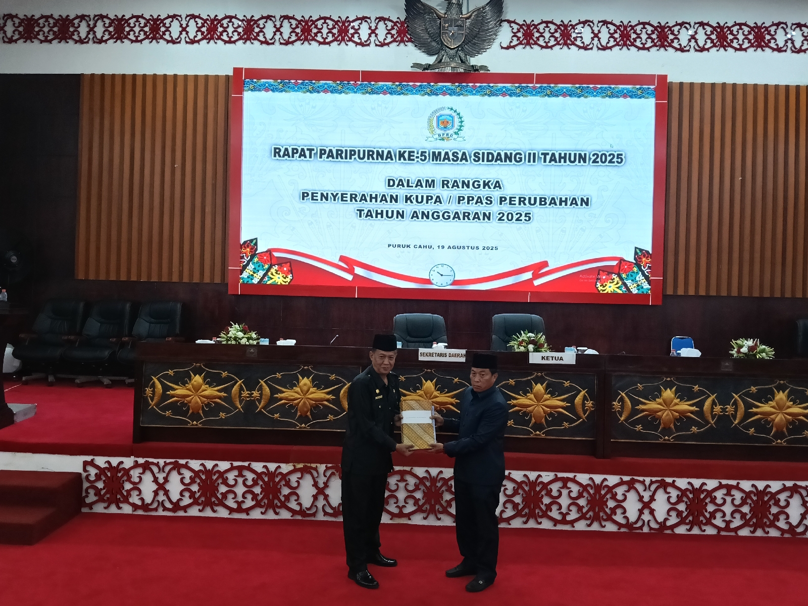 DPRD Murung Raya Gelar Rapat Paripurna Ke-5 Masa Sidang II Tahun 2025