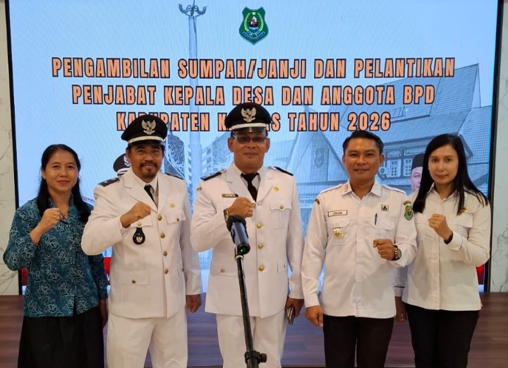 Dua Penjabat (PJ) Kades Dilantik, Begini Pesan Camat Kapuas Tengah
