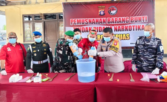 96,46 Gram Sabu Dimusnahkan, Komitmen Tegas Perangi Narkoba