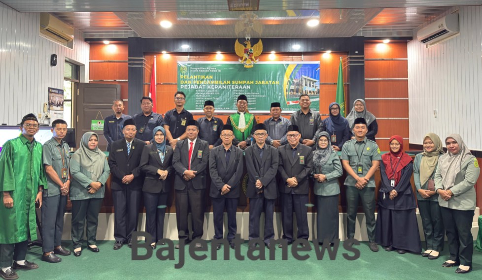 Naik Kelas Jadi IB, 8 Pejabat Kepaniteraan PA Resmi Dilantik