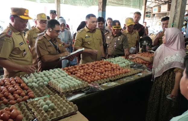 Wabup Tinjau Harga Bahan Pokok