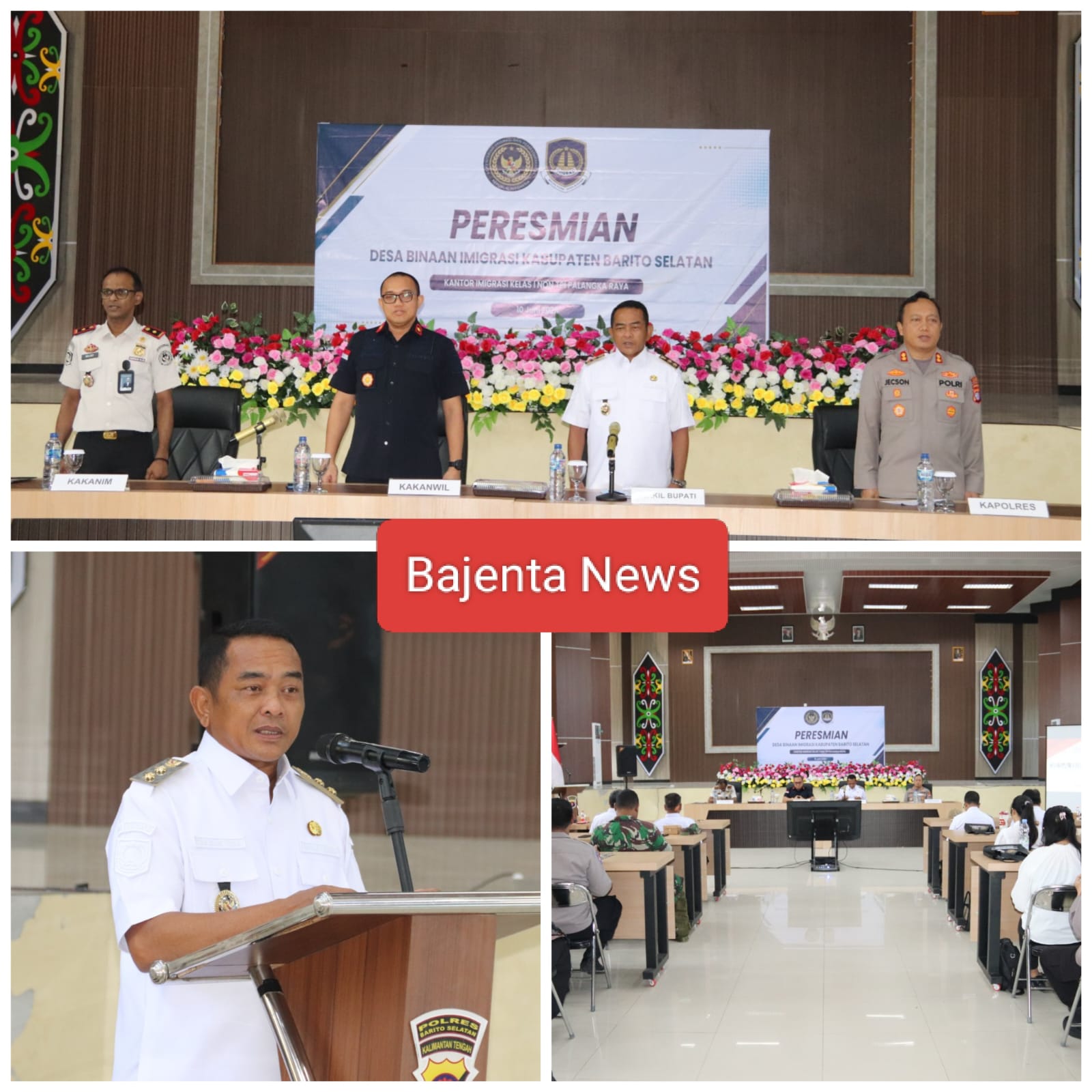 BERSAMA IMIGRASI RESMIKAN DESA BINAAN DAN LAYANAN EAZY PASPORT.