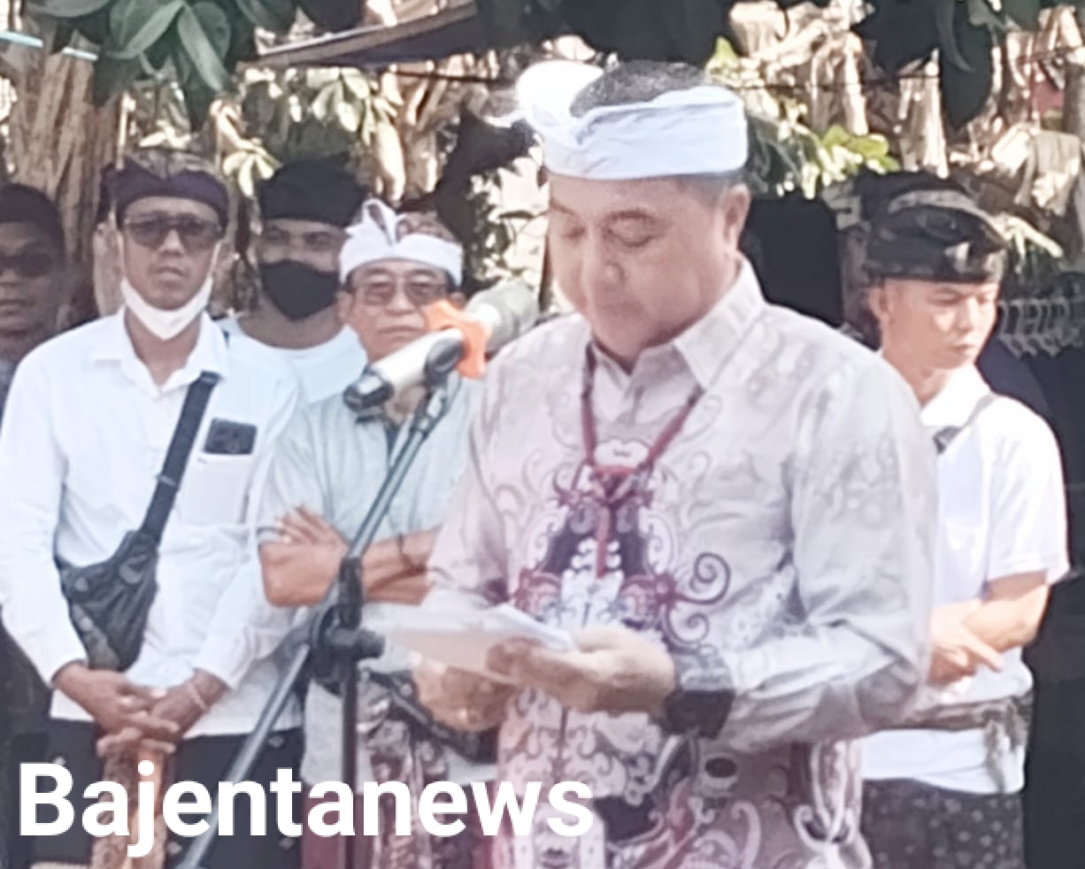 WABUP HADIRI UPACARA PITREYADYE (NGABEN) DAN NYEKAH DESA BATUNINDAN